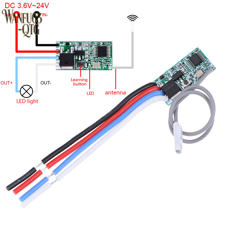433Mhz Receiver Module - Горячая распродажа: 433 МГц, 1-канальный радиочастотный