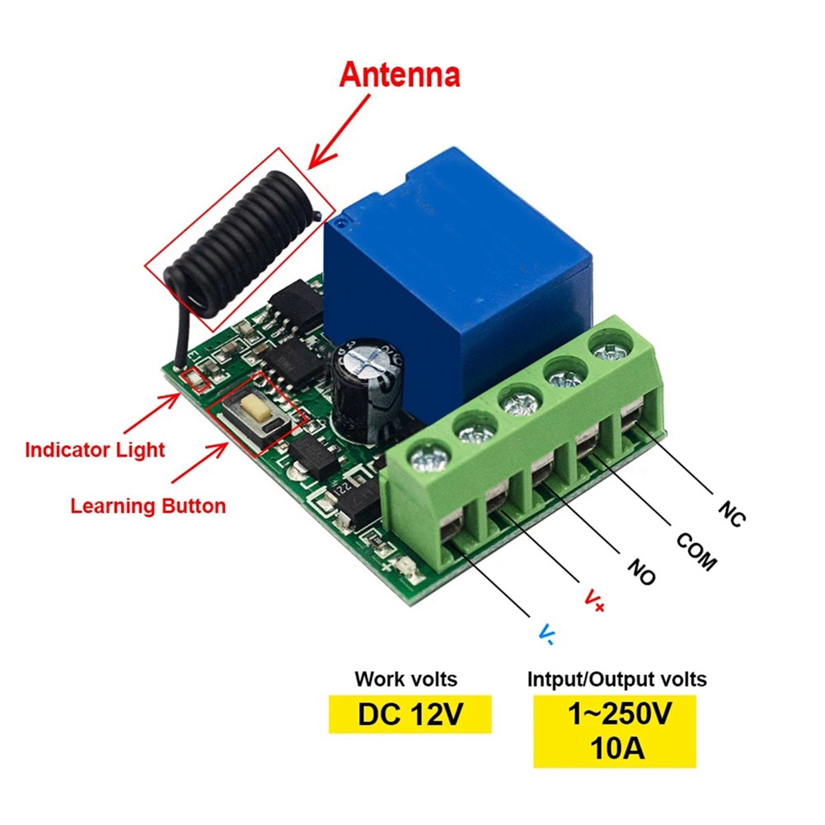 Беспроводной пульт дистанционн – обзор и цена 433Mhz Receiver Module